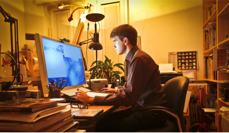 Business broadband home office worker
