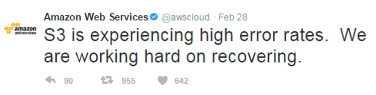 The simple typo that brought down Amazon Cloud 1