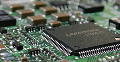 photo of computer chip