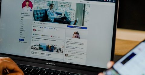 using the internet on a laptop and smartphone